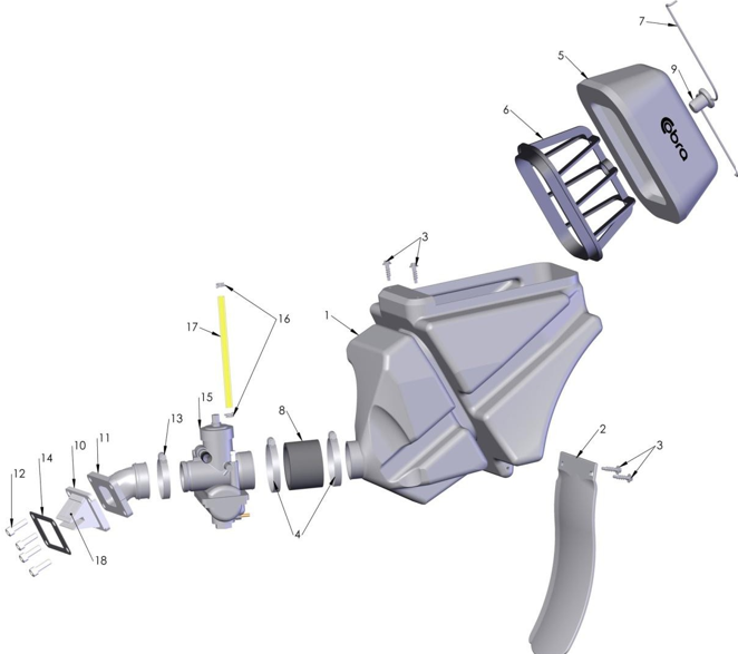 2013 Cobra CX65 Parts – Airbox & Inlet System