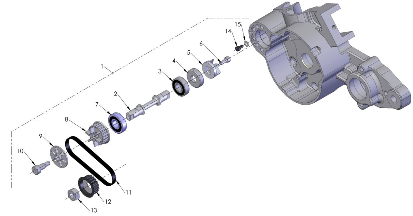 2015 Cobra 50SR (King) Parts – Engine – Water Pump