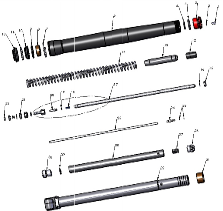 2017 Cobra 50FWE Parts - Forks – Leg Assembly – Non-brake Side