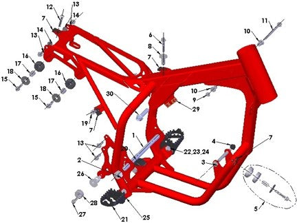 2017 Cobra 50JR Parts – Frame – Mounting Hardware I