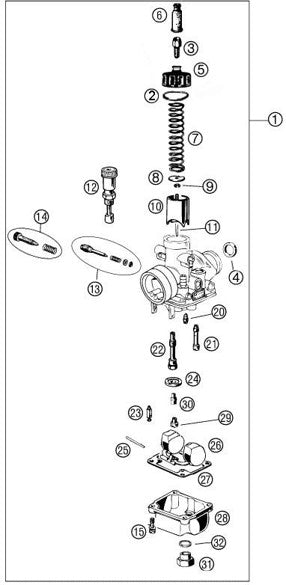 2017 Cobra 50SR (King) Parts – Carburetor