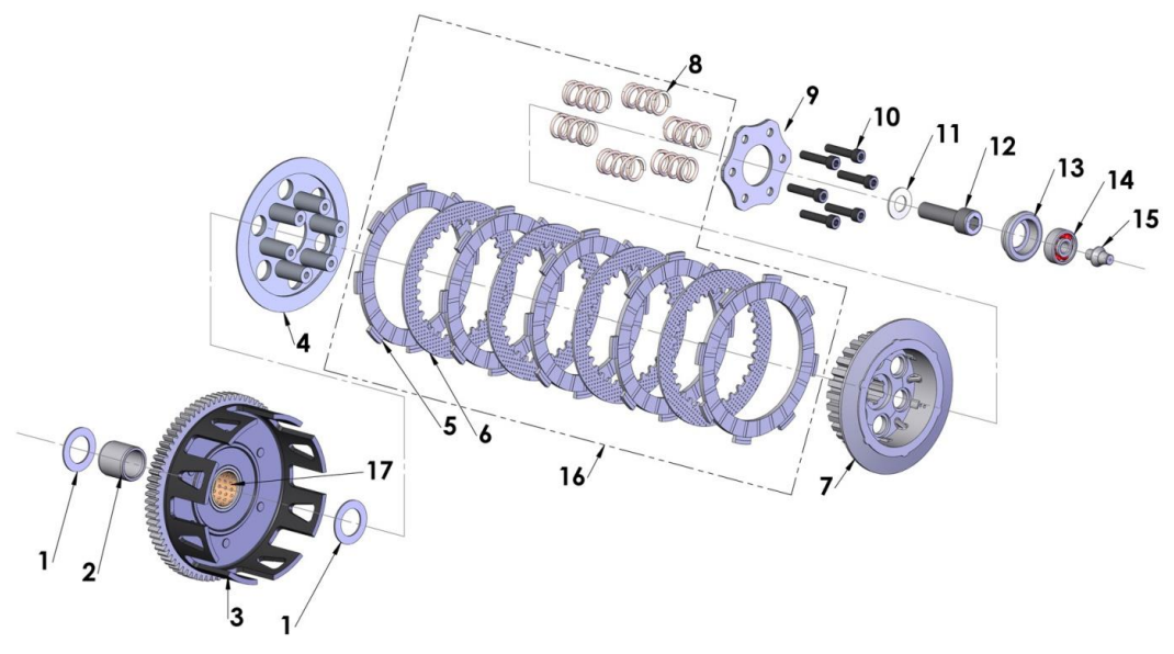 2017 Cobra CX65 Parts – Engine Clutch