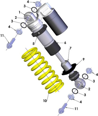 2017 Cobra CX65 Parts – Shock External