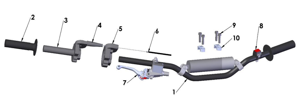 20189 Cobra 50FWE Parts - Bars and Controls