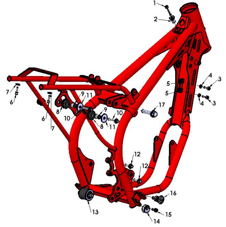 2018 Cobra 50SR (King) Parts - Frame II