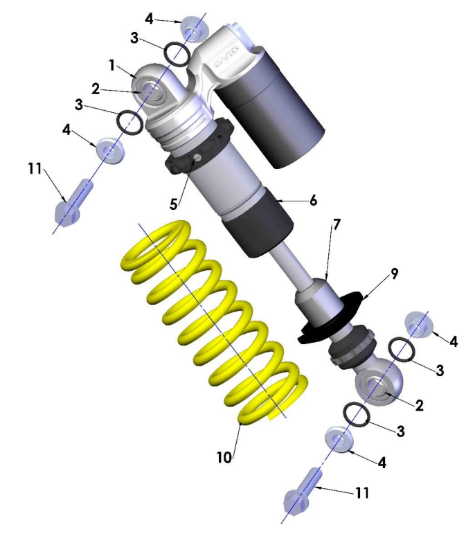 2018 Cobra 50SR (King) Parts - Shock