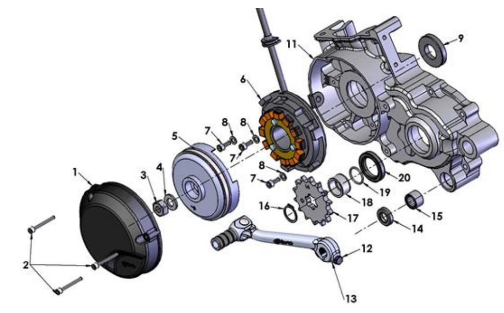 2018 Cobra CX65 Parts - Engine - Ignition Side