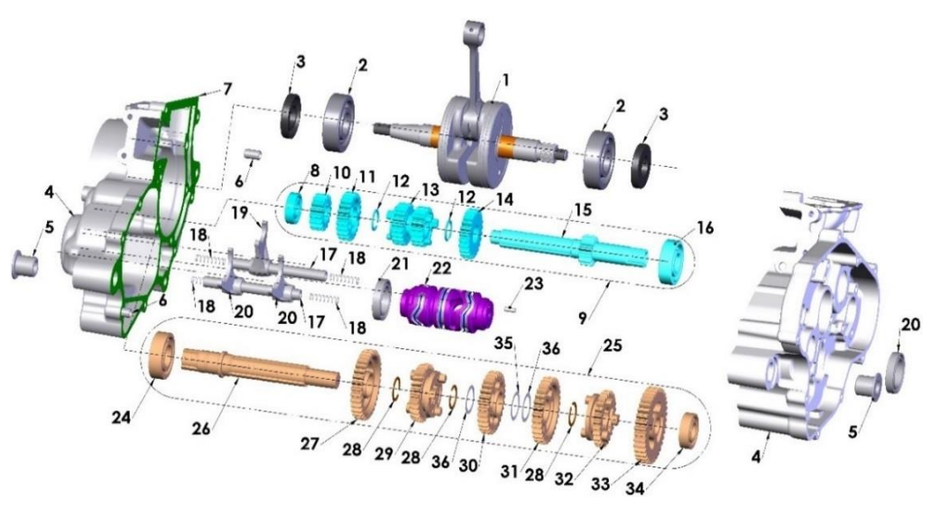 2018 Cobra CX65 Parts - Engine - Transmission