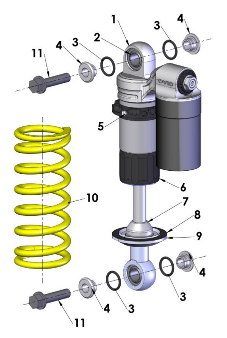 2019 Cobra 50JR Parts - Shock