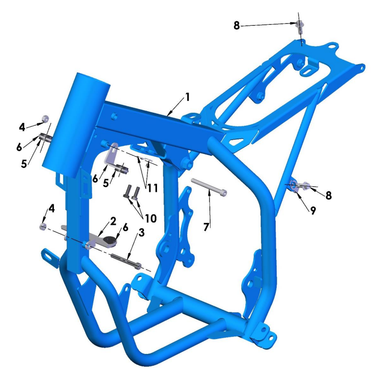2019 Cobra 50P3 Parts - Frame - Mounting Hardware II