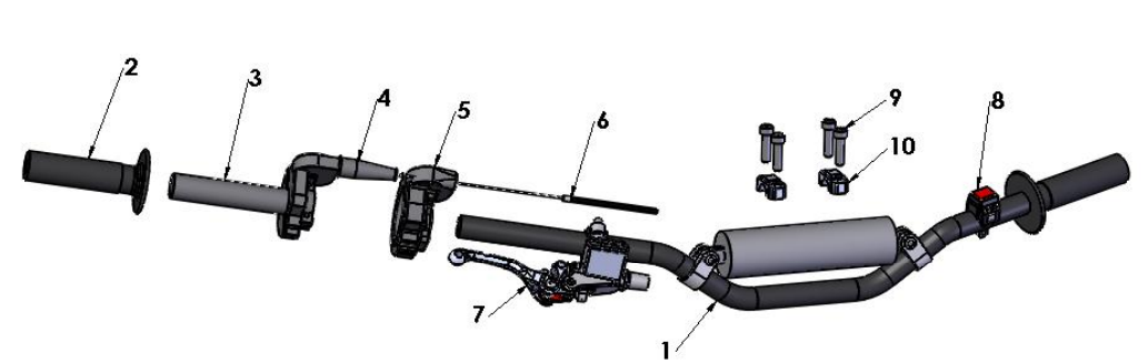 2019 Cobra 50SR (King) Parts - Bars and Controls