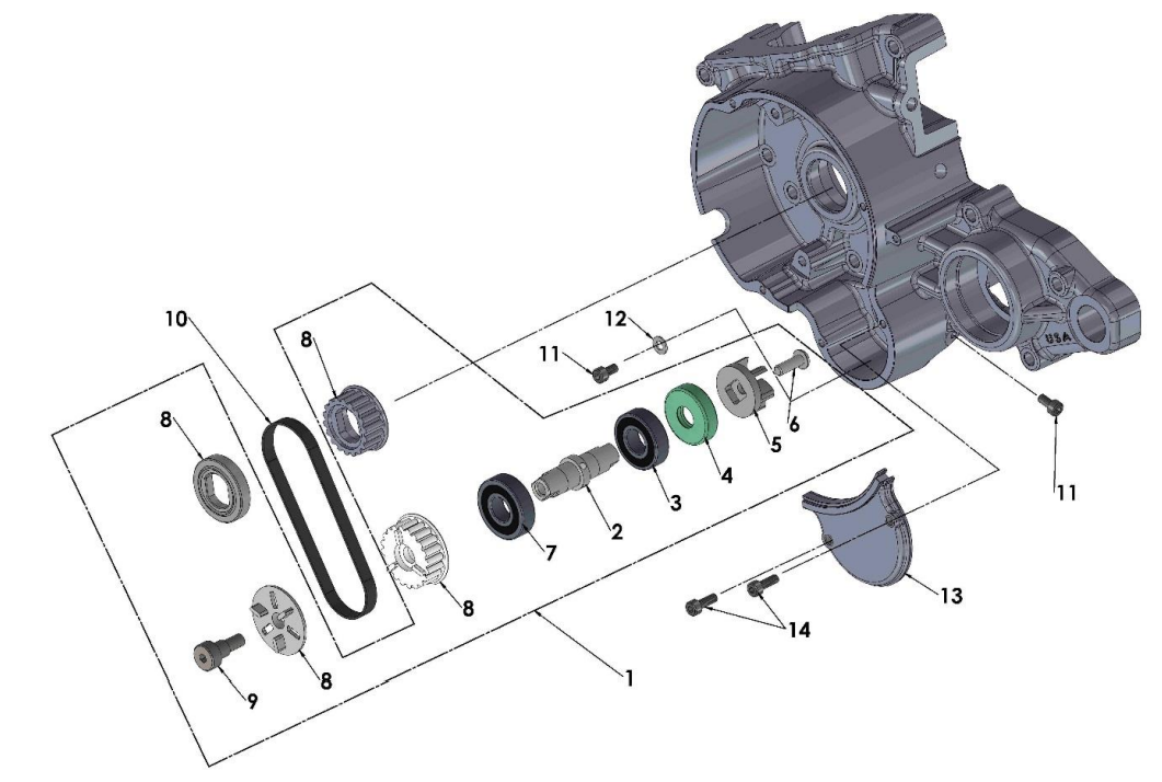 2019 Cobra 50SR (King) Parts - Engine - Water Pump