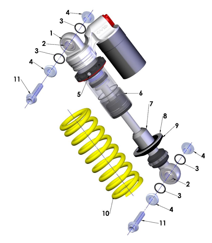 2019 Cobra 50SR (King) Parts - Shock
