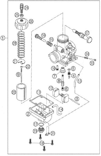 2019 Cobra CX65 Parts - Carburetor