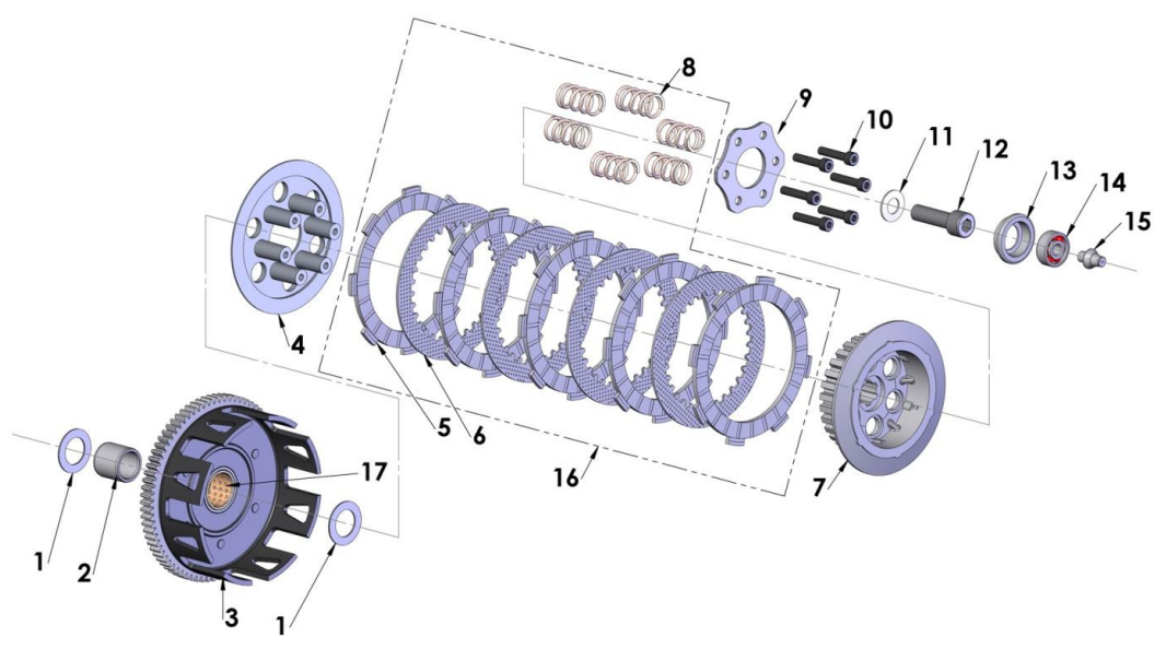 2019 Cobra CX65 Parts - Engine Clutch