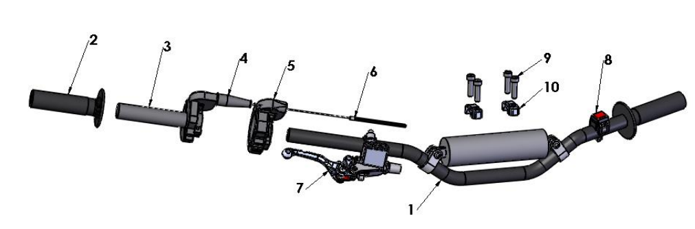 2020-CX50JR Parts- Bars and Controls