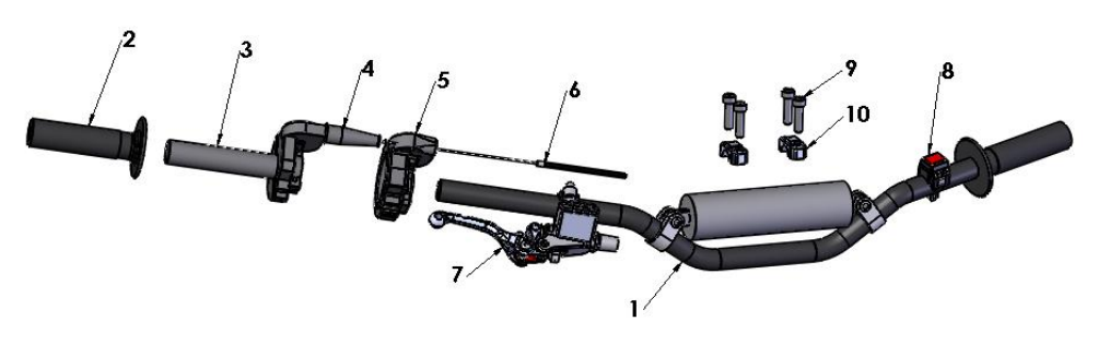 2021-CX50JR Parts- Bars and Controls