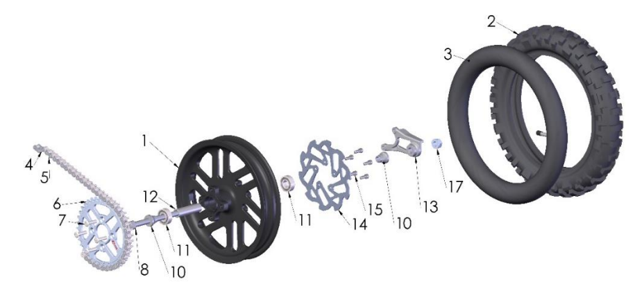 2022-CX50JR Parts- Rear Wheel