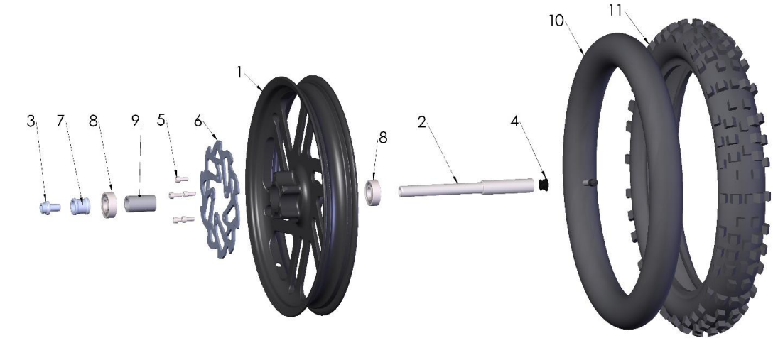 2022-CX50SRx-FWE Parts- Front Wheel