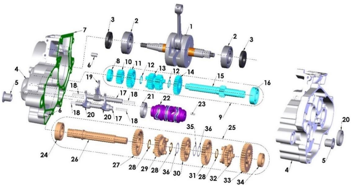 2022-CX65 Parts- Engine- Transmission