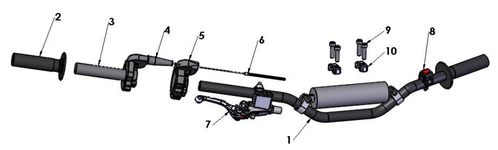 2023 CX50JR Parts- Bars and Controls