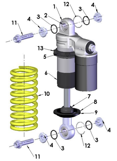 2023 CX50JR Parts- Shock