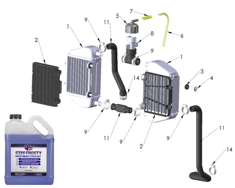 2023 CX50SR KING Parts- Coolant System