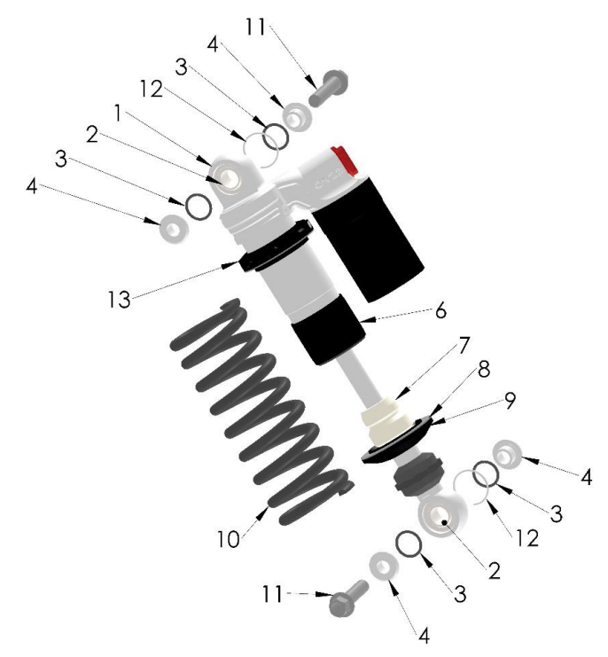 2023 CX50SR KING Parts- Shock