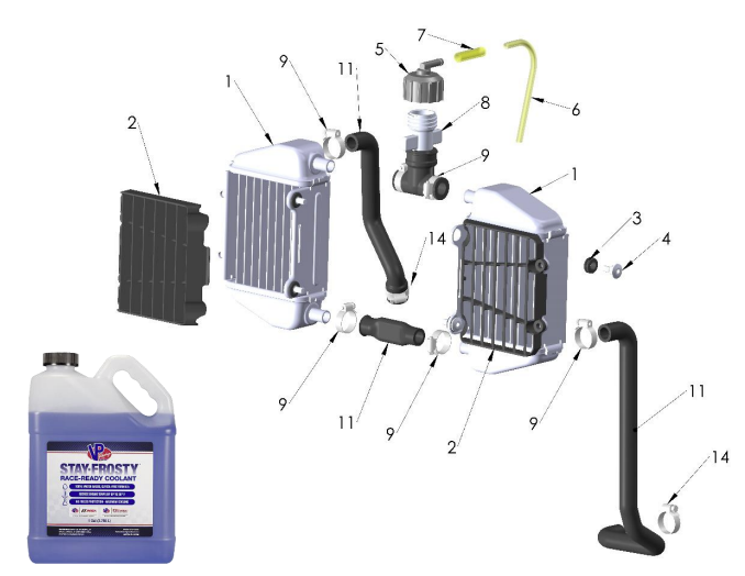 2023 CX50SRx FWE Parts- Coolant System
