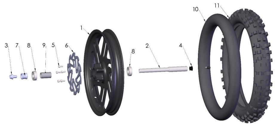 2023 CX50SRx FWE Parts- Front Wheel