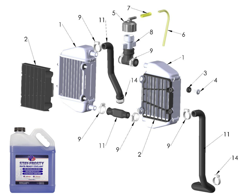 2023 CX65 Parts- Coolant System