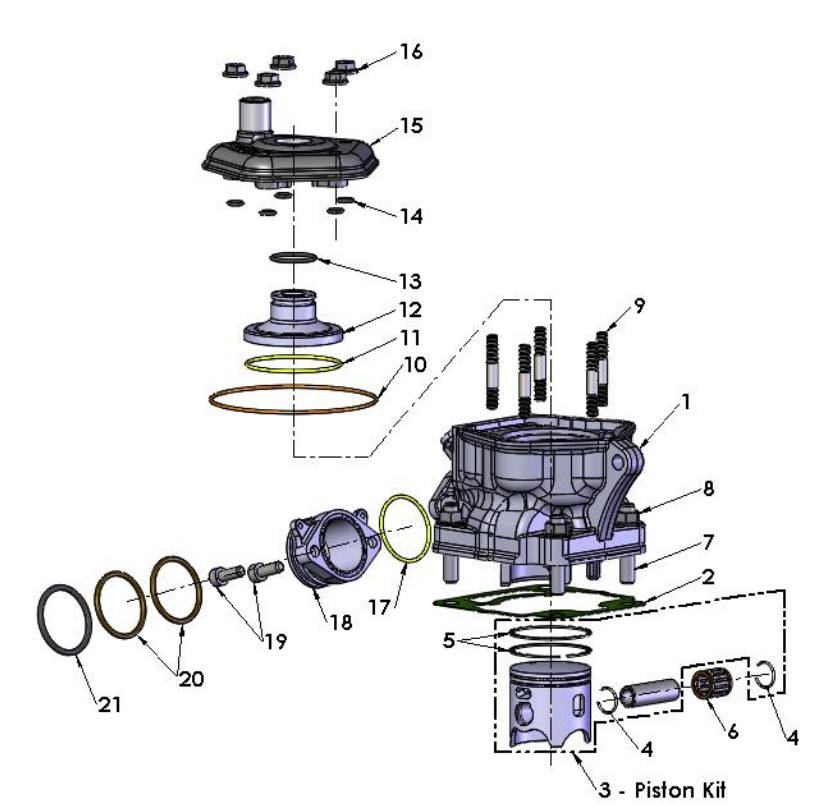 2023 CX65 Parts- Engine- Top End