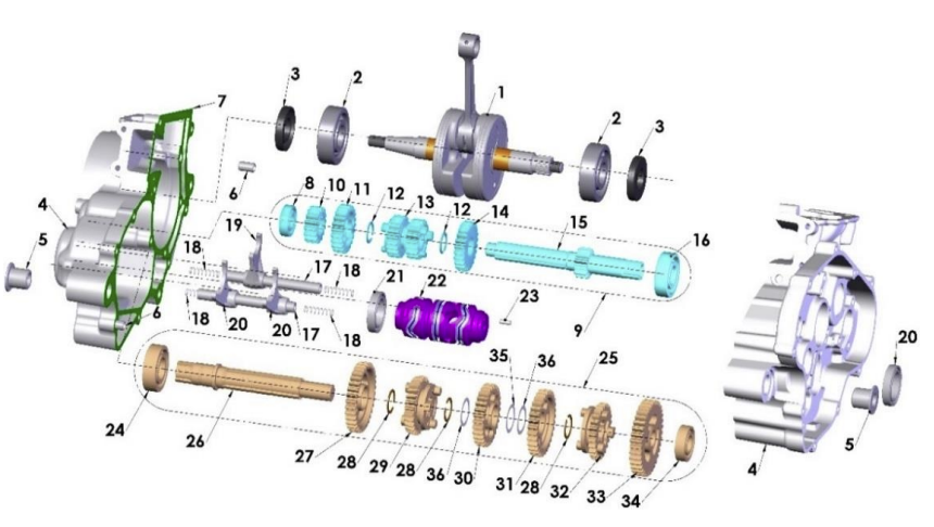2023 CX65 Parts- Engine- Transmission