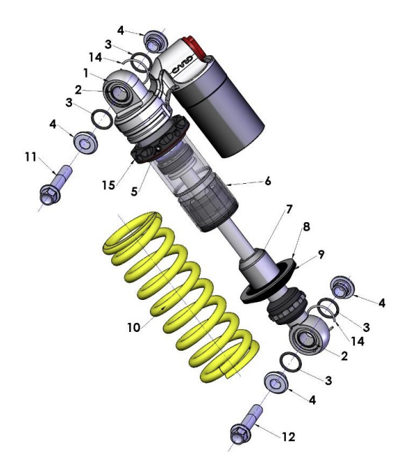 2023 CX65 Parts- Shock External