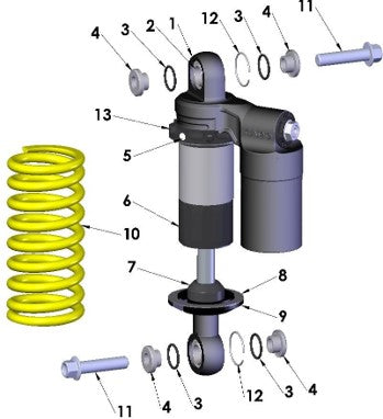 2025 CX50JR Parts - Shock