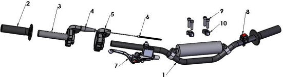 2025 CX50JR Parts – Bars and Controls