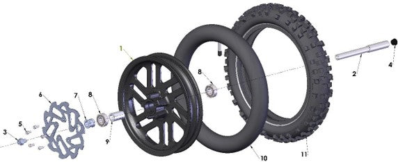 2025 CX50JR Parts – Front Wheel