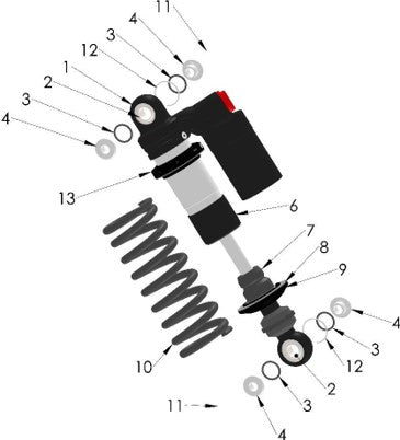 2025 CX50SR Parts – Shock
