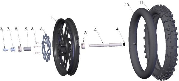 2025 CX5E Parts – Front Wheel