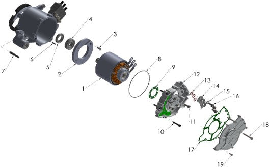 2025 CX5E Parts – Motor System - Internals