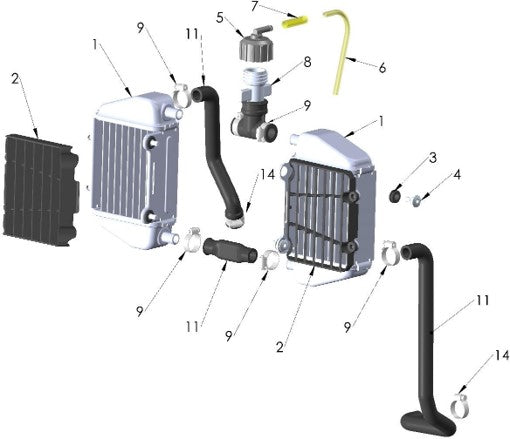 2025 CX65 Parts – Cooling System