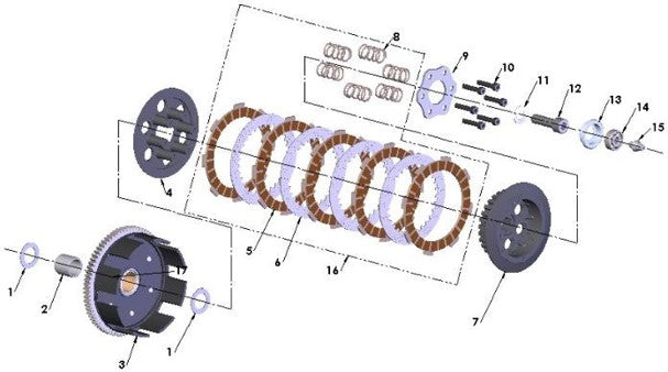 2025 CX65 Parts – Engine Clutch