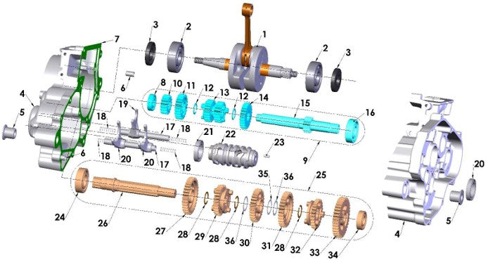 2025 CX65 Parts – Engine – Transmission