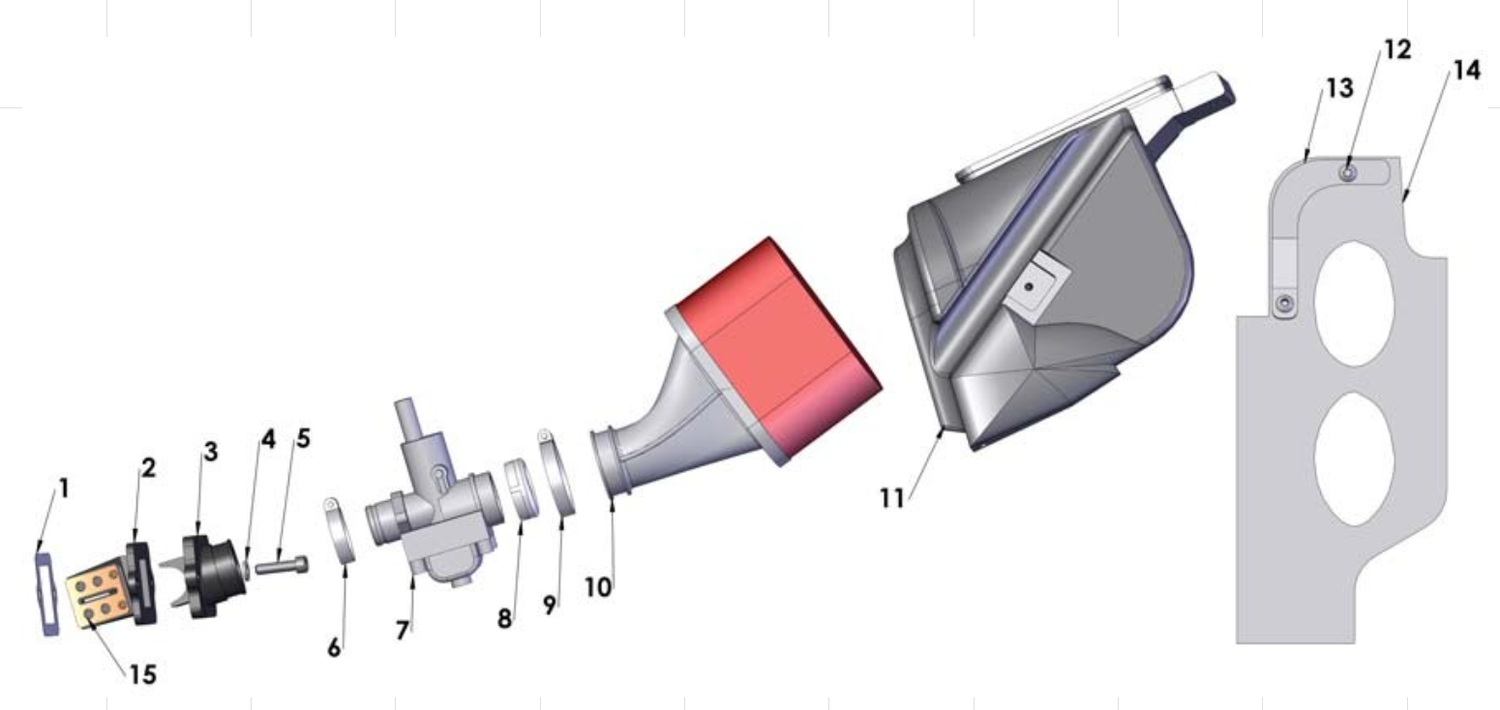 2012 Cobra 50JR Parts – Airbox & Inlet System