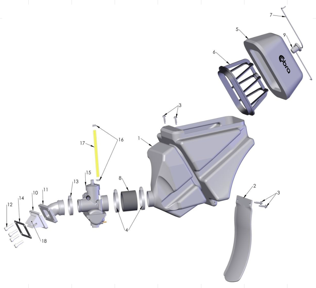 2014 Cobra CX65 Parts – Airbox & Inlet System