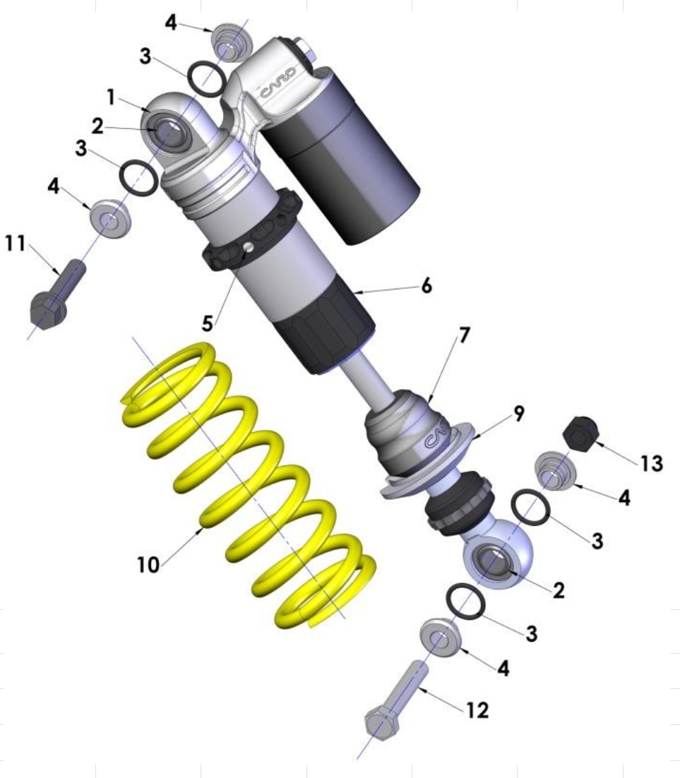 2014 Cobra CX65 Parts – Shock External