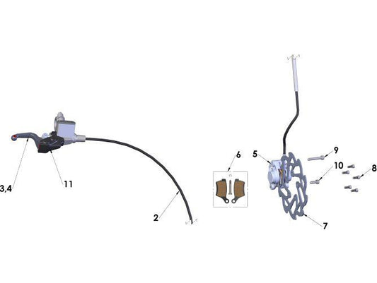 MASTER CYL ASSY -  11.0 FRONT BRAKE - CARD