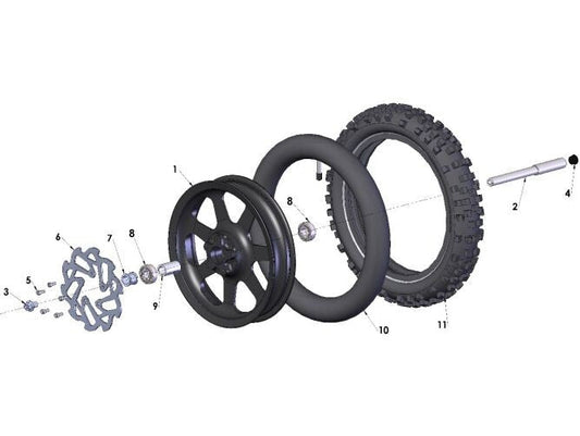 SPACER - WHEEL TO FORK BOTTOM