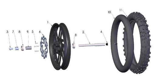 SPACER - WHEEL TO FORK BOTTOM